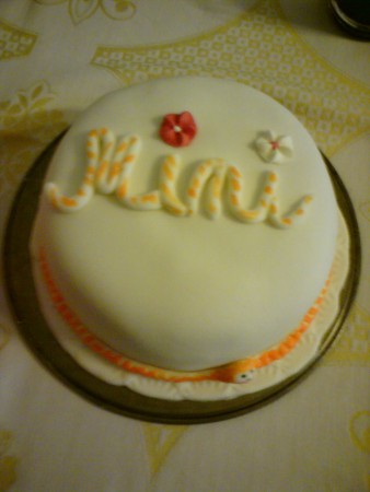 torta pre radosť s červíkom